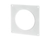 Wall plate for round ducts