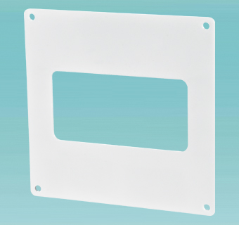 Wall plate for flat ducts 