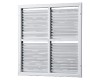 ORK series single-row grilles with adjustable louvers, sectional
