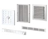 Supply and exhaust metal grilles