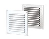 Supply and exhaust single-row metal edge-raised grilles MVMPO series 