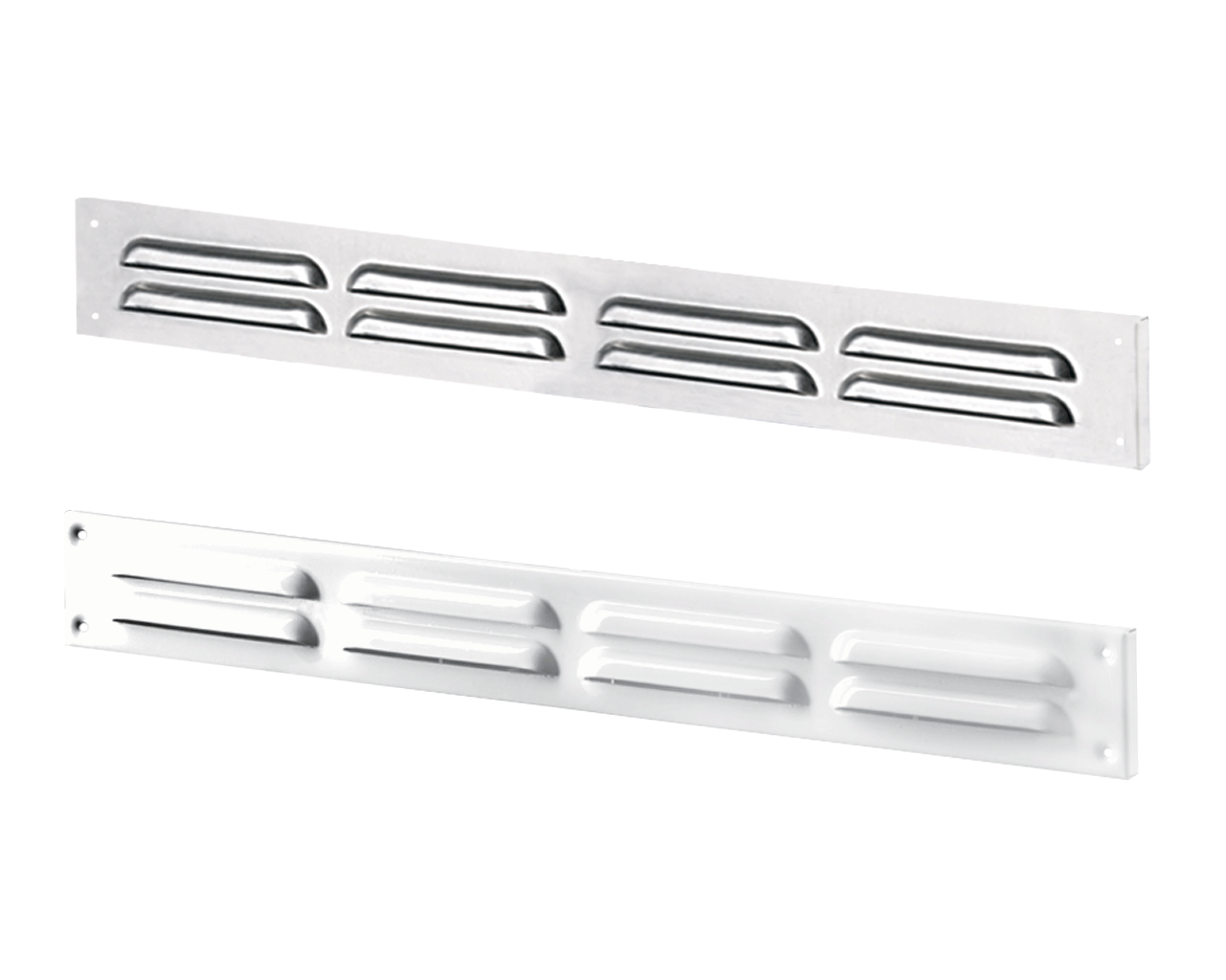Supply and exhaust metal slot edge-raised grilles MVMPO series
