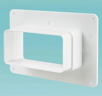 Wall plate with flange