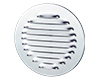 Supply and exhaust round edge-raised metal grilles MVMO…bs K1 series