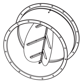 Backdraft damper KOM-VO, KOM-VO...400/2