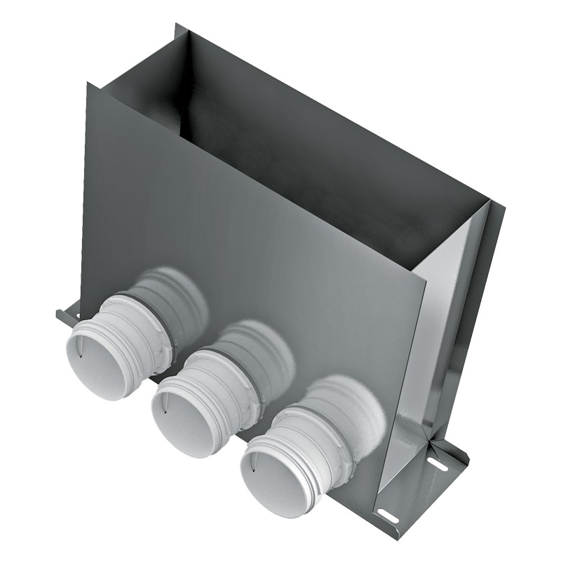 Floor mounted grill connectors FlexiVent 0821300x100/...x3