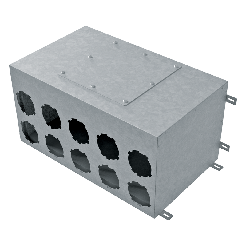 Metal air distribution boxes FlexiVent 1002.../90x10