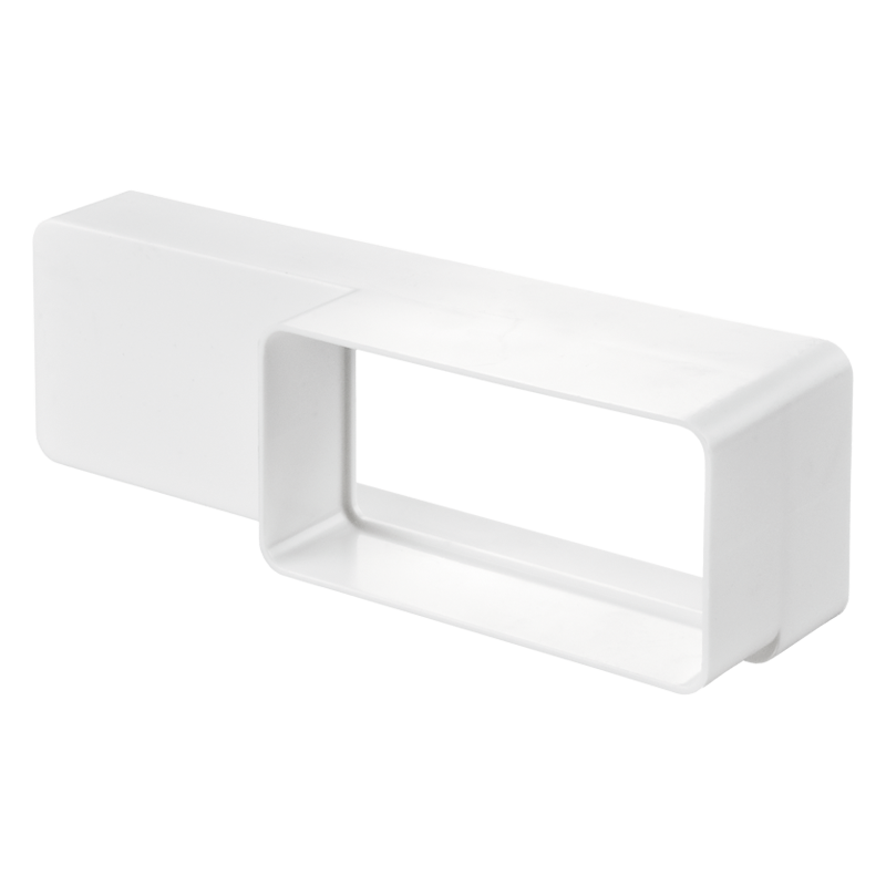 Reducer for flat ducts