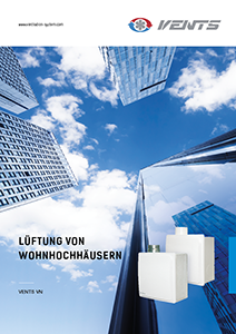 "VENTS VN. Lüftung von Wohnhochhäusern" Katalog 2021