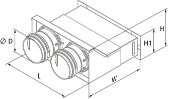 FlexiVent 0832200х55/63х2 / DN63