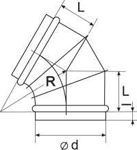 ВЕНТС Отвод 60-710