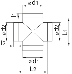 VENTS Cross-tee 200/150