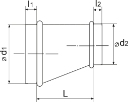 ВЕНТС Перехід однобічний 630/355